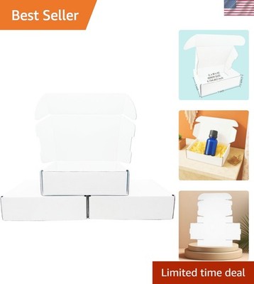 Lightweight 2-Pack White Mailer Boxes 7x5x2 Inches - Ideal for Shipping Products