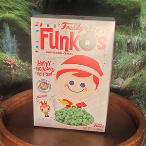 Funko Freddy Funko's Multigrain Breakfast Cereal Happy Holidays Edition 7 oz