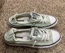 Converse Chuck Taylor All Star Low Top Green Canvas Lace-Up Sneakers 549715F