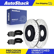 Front Drilled Slotted Brake Rotors Premium Ceramic Pads for Chevy HHR 2.2L