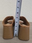 Vintage Havana Women's Criss Cross Mule Sandals Tan Studded Block Heel Size 8.5 — photo 6