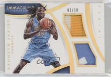 2014-15 Panini Immaculate Dual Memorabilia Prime 1/10 Kenneth Faried #DM-KF 0q5l