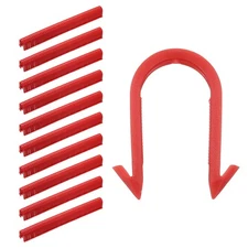 1650 Pcs Foamboard Staples, 20mm PEX Pipe Staples U Shape Plastic,Red