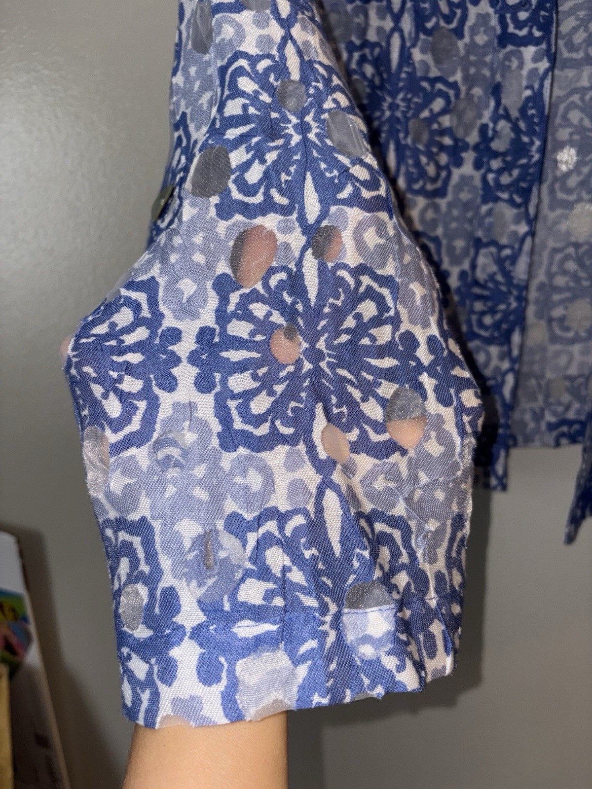 Womens Ruby Rd. Long Sleeve Button closure collar… - image 4