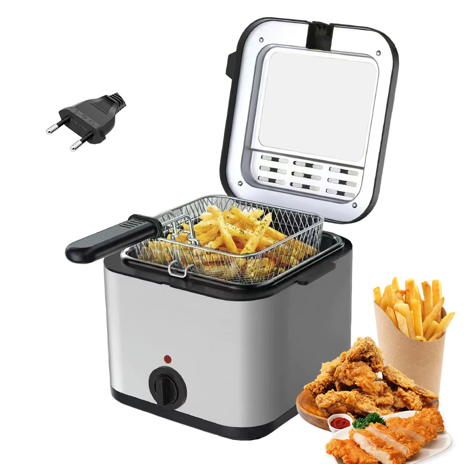 Offerta Friggitrice Elettrica 2.5L 1000W - Spazio Zero, Gusto 100