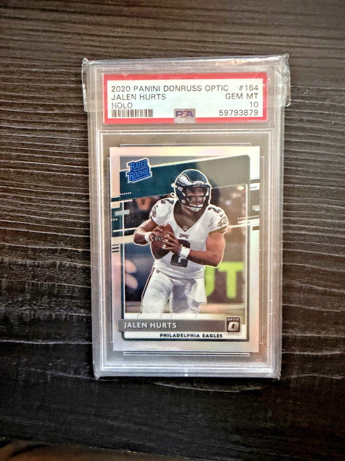 Jalen Hurts Panini Donruss Optic #164 Holo