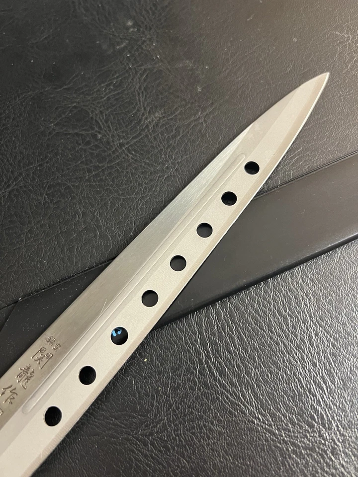 Cuchillo de cocina japonés Sashimi Sushi Chef hoja de un solo filo de 8" Seki Ryu Japón Foto 4 de 4