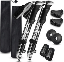 Hiking Poles Collapsible Trekking Poles - Aluminum Alloy 7075 Walking Sticks for