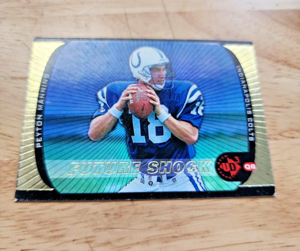 1998 Upper Deck UD3 Future Shock Insert Peyton Manning Rookie #181 NFL HOF (RC)!