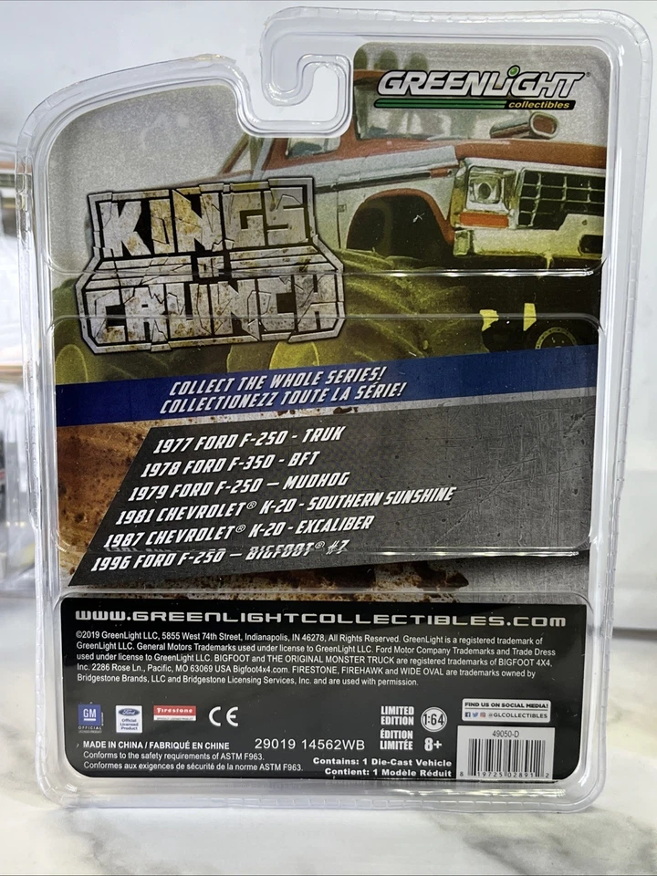 GREENLIGHT KINGS OF CRUNCH 1981 CHEVROLET K-20 SOUTH SUNSHINE WHITE I12 - Imagem 2 de 2
