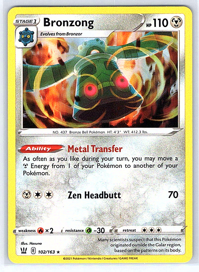 Bronzong 102/163 Battle Styles NM or LP Pokemon Card