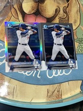 2025 Bowman Draft #BDC-6 Aidan West Chrome Refractor And Base 1st Prospect