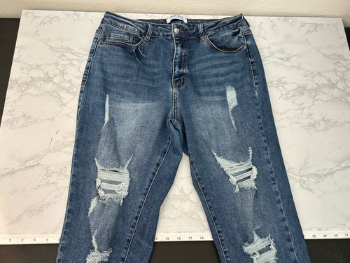 Wax Jeans Butt I Love You Jeans Womens 11/30 Push Up Capri Cuffed Ankle Denim F2 - Picture 2 of 5