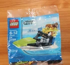 Lego City Jet Ski Poly Bag 30015 2 Minifigures Sealed