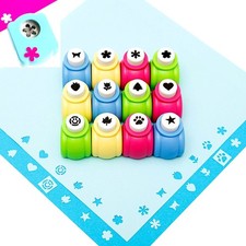 12pcs Craft Hole Punch Shapes Set,Small Paper Puncher for Kids,Single Craftin...