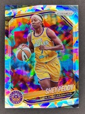 2025 Panini WNBA Prizm SHEY PEDDY Silver Ice Prizm #136 Los Angeles Sparks (B)