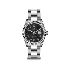 Orologio Donna LORENZ 28192BB Bracciale Acciaio Nero Sub 50mt