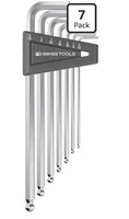 PB Swiss Tools Hex Key Set PB 212Z.LH CN | 100% Swiss Made | 7-Piece Long L-Wren