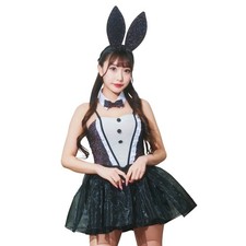 GLOWHOLIC Cosplay Glitter Bunny Lady's Black