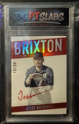 2025 Brixton DGPT Slabs Jesse Nieminen Titanium Supreme Signatures Autograph #d