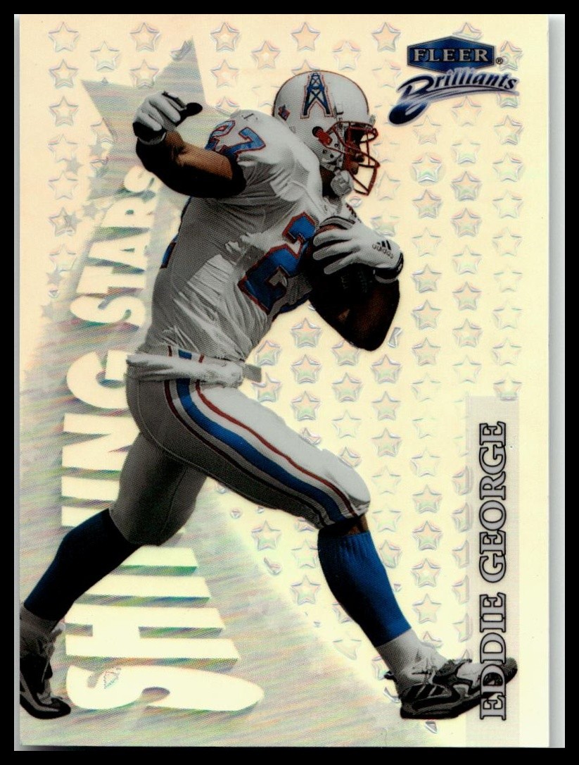 Eddie George 1998 Fleer Brilliants Shining Stars Pulsars #14SS Tennessee Oilers