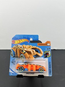 Hot Wheels 2019 Street Beasts Speed Spider #210/250 - 1:64 Scale Orange Die-Cast Car