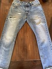 RARE Levis 501 Japanese Denim "R Tab" 5 Pocket Distressed Jeans 28x28 - altered — photo 1