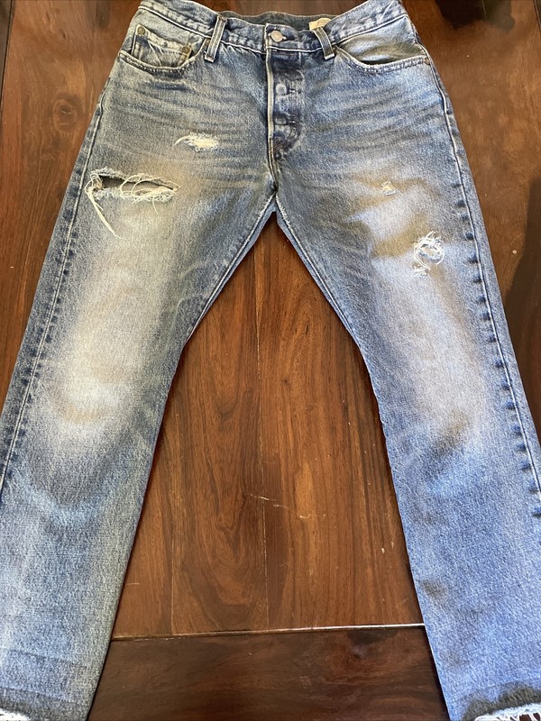 RARE Levis 501 Japanese Denim "R Tab" 5 Pocket Distressed Jeans 28x28 - altered
