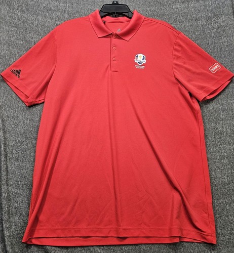 Whistling Straits Adidas Poloshirt Herren XL rot 2020 Ryder Cup Whistling Straits - Bild 2 von 9