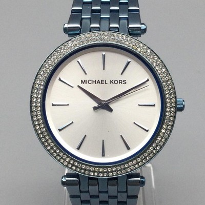 Michael Kors Darcia MK-3675 Womens Watch 41mm Blue Crystal New