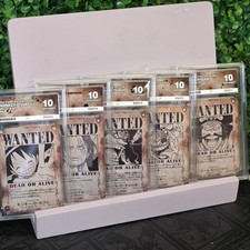 One Piece Wanted Sequential Set of 6 ACE 10 Japanese Luffy Shanks Teach Buggy