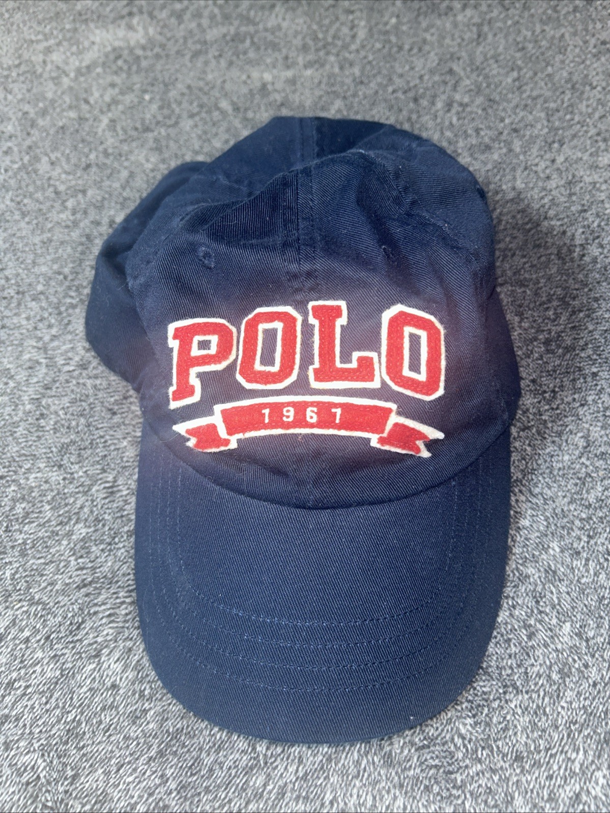 Cappello berretto vintage POLO RALPH LAUREN 1967 Spell Out fibbia pony cinturino anni 90