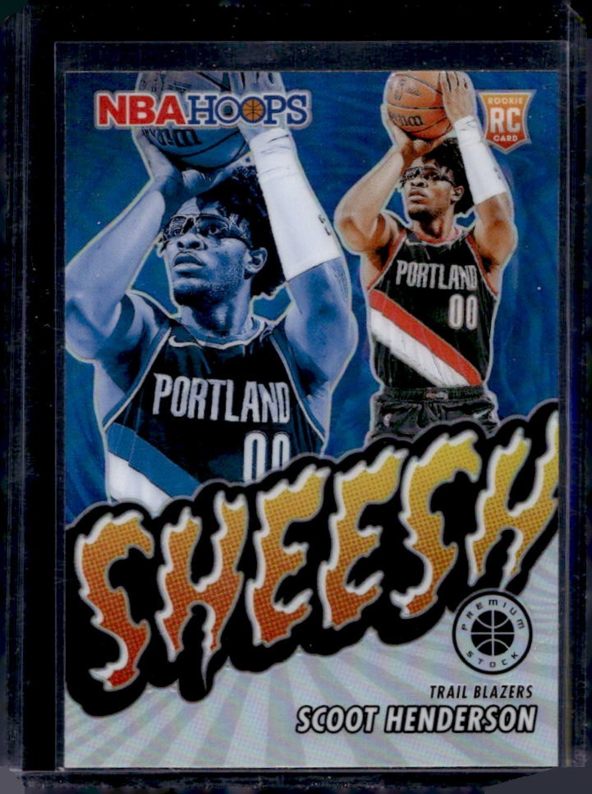 2023-24 Panini Hoops Premium Stock Scoot Henderson Sheesh RC Silver Prizm #23