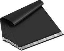 50 Pack 19x24 Inch Black Poly Mailer Shipping Bags