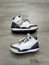 Nike Air Jordan 3 Retro TD Shoes Midnight Navy White DM0968-140 Toddler Sz 6c