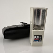 Vintage Minolta Duofit S Flashgun Flash for Spy Camera With Case. Japan.