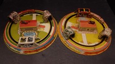 PAIR OFVINTAGE TIN WIND UP TOYs - MARX BRANDED "HONEYMOON EXPRESS1" ca. 1930-40s