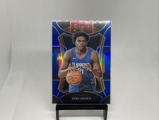 2023-24 Panini Select Kobe Brown Blue Prizm Rookie Card RC #320 Clippers. rookie card picture