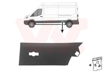 VAN Wezel 1991427 Seitenschutzl. Li. Ford Transit (2T) Baujahr: 03/2014 FüR-image