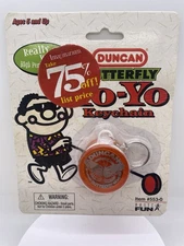 A Vintage Basic Fun 1999 New Duncan YoYo Keychain Key Ring Key Fob