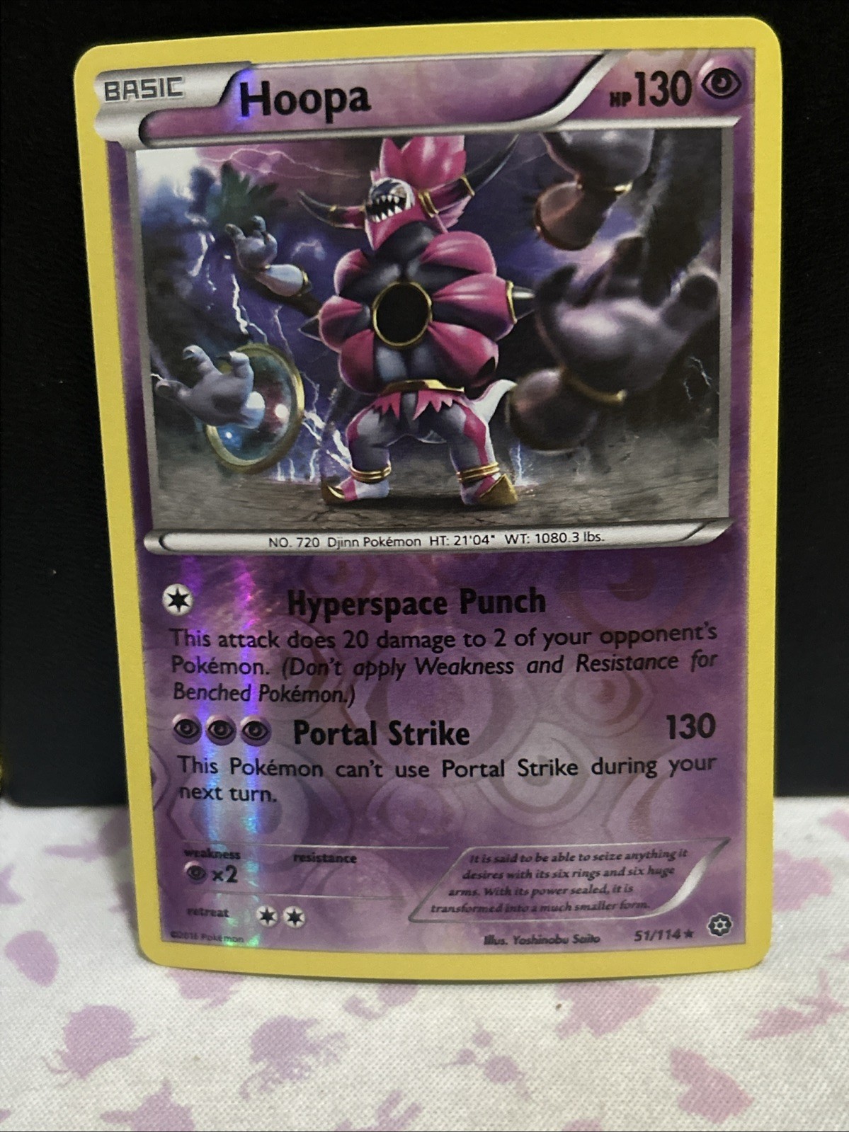 Pokemon 2016 Hoopa XY-Steam Siege #51/114 Reverse Holo Rare NM/M