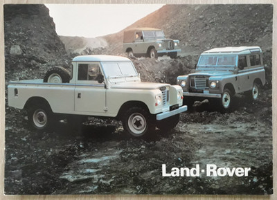 Land Rover Serie III Range Prospekt 1979 - 88 109 Hardtop Verdeck Abholung