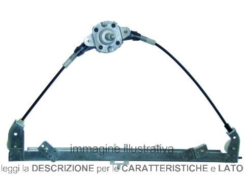 Alzacristallo Fiat Panda 10/'09-09/'11 Anteriore Manuale 5 Porte Dx Destro