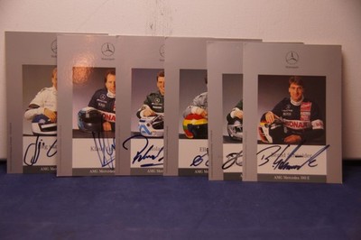 DTM 1992 - 6x Autograph - AMG - Ludwig / Schneider / Asch / Thimm / Lohr / Van Ommen