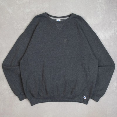 Russell Athletic Vintage Blank Sweatshirt X-Large Herren 2000s Grau Uni