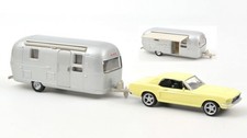Norev FORD MUSTANG 1968 LIGHT YELLOW AND AIRSTREAM CARAVAN 1:43