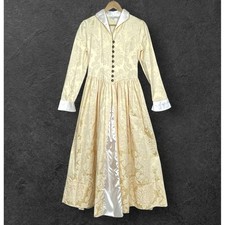 Victorian Choice Damask Regency Civil War Costume Dress Size M Gown Corset Back