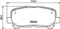 Bremsbelagsatz Scheibenbremse Hella Pagid 8DB 355 020-601 FüR Pilot Honda RL5