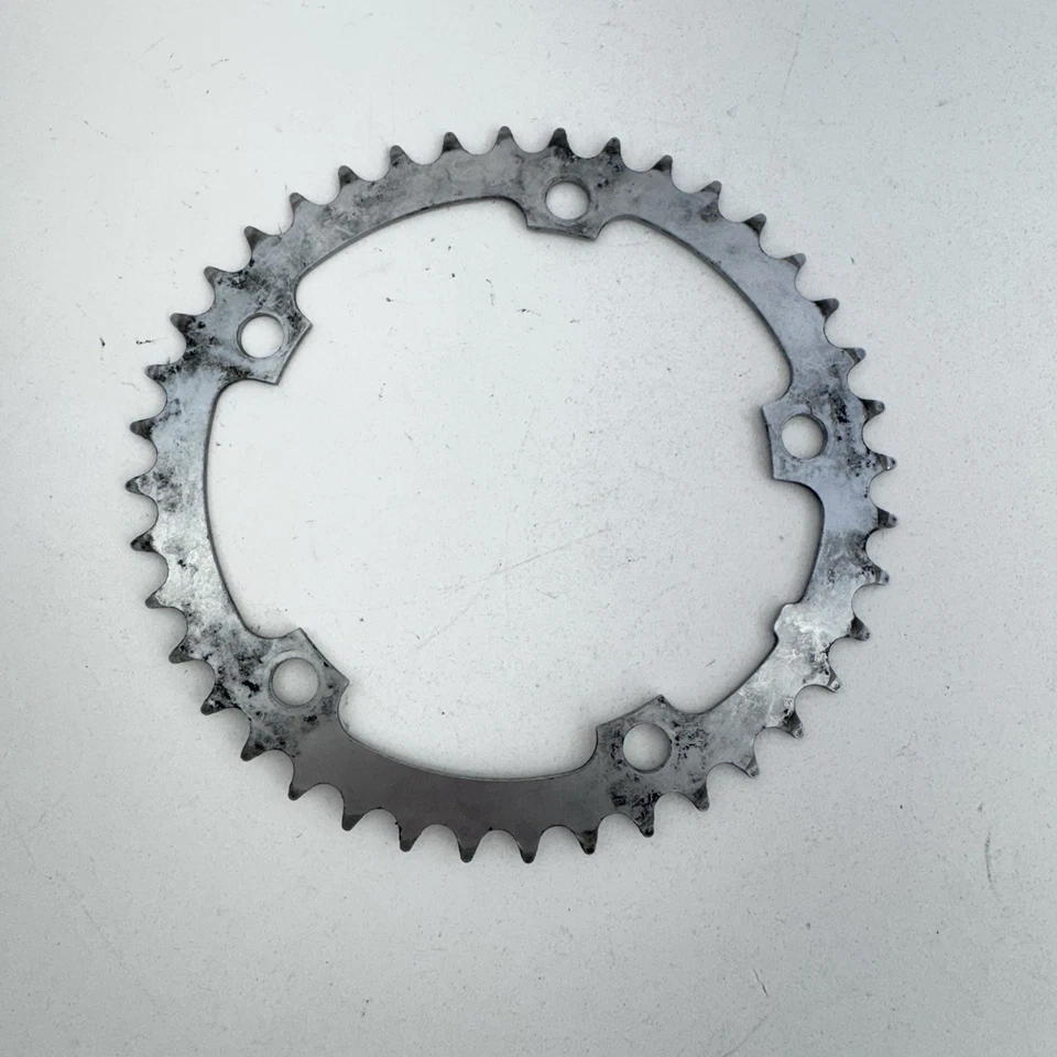 Vintage Shimano Biopace 40T Chainring 130 BCD 5-Bolt Road Bike Oval 1980s A16 - Image 3 of 4