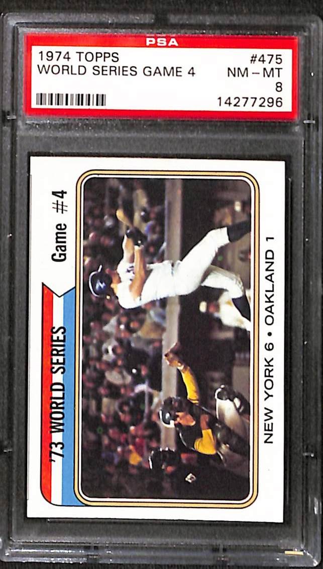 1974 Topps TOPPS #475 World Series Game 4 front